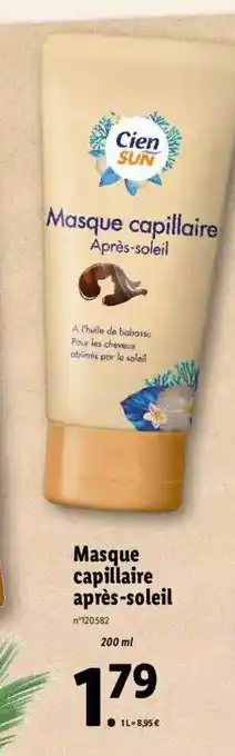 Lidl Masque Capillaire Après-soleil offre