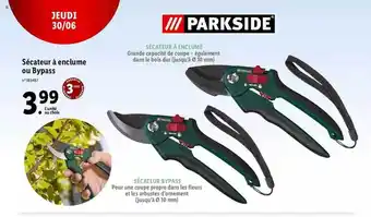 Lidl Sécateur à Enclume Ou Bypass Parkside offre