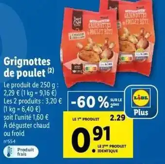 Lidl Grignottes De Poulet offre