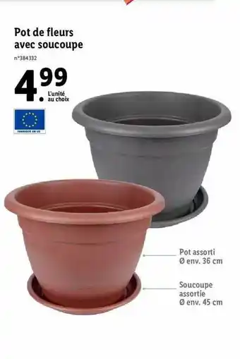 Lidl Pot De Fleurs Avec Soucoupe offre