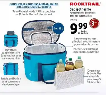 Lidl Sac Isotherme Rocktrail offre