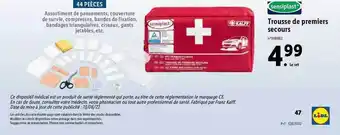 Lidl Trousse De Premiers Secours Sensiplast offre