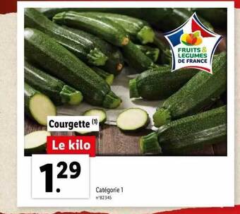 Lidl Courgette offre