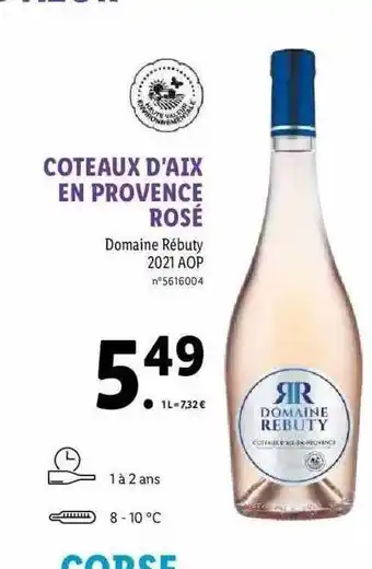 Lidl Domaine Rébuty 2021 Aop offre