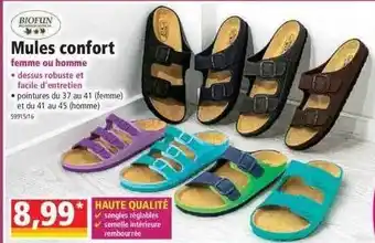 E.Leclerc Mules Confort Biofun offre