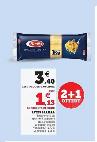 U Express Pâtes Barilla offre