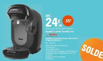 E.Leclerc Machine à Capsules Tassimo Style Bosch offre