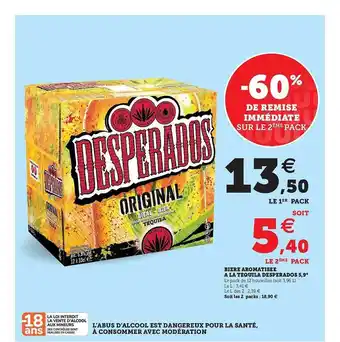 Bière Aromatisée à La Tequila Desperados 5,9*