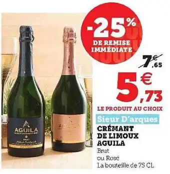 Super U Crémant De Limoux Aguila offre