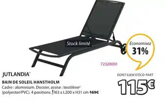 JYSK JUTLANDIA bain de soleil hanstholm offre