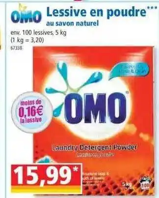 Norma Omo Lessive En Poudre offre