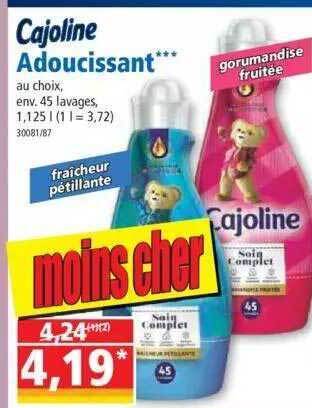 Norma Cajoline Adoucissant offre