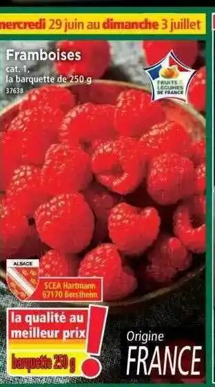 Norma Framboises offre
