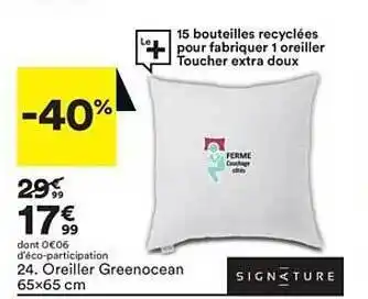 BUT Oreiller Greenocean Signature offre