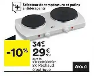 BUT Aya Réchaud électrique offre