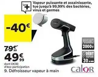 BUT Calor Défroisseur Vapeur à Main offre