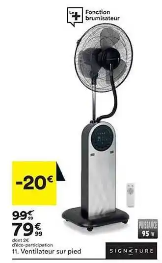 BUT Ventilateur Sur Pied Signature offre