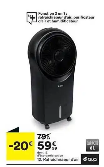 BUT Rafraîchisseur D'air Aya offre