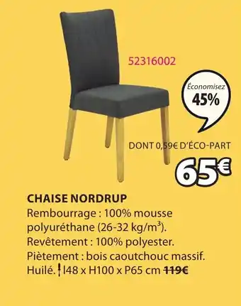 JYSK Chaise nordrup offre