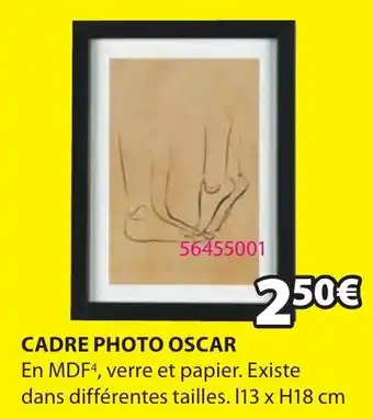 JYSK Cadre photo oscar offre