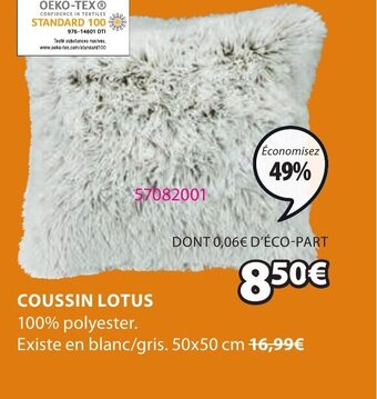 JYSK Coussin lotus offre