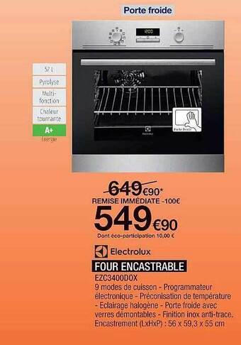 Proxi Confort Electrolux Four Encastrable offre