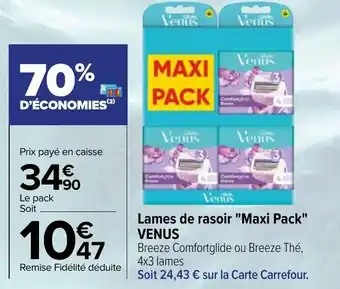 VENUS lames de rasoir "maxi pack"