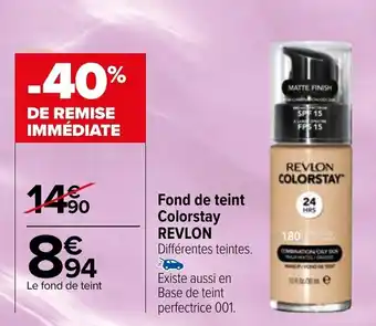 Carrefour REVLON fond de teint colorstay offre