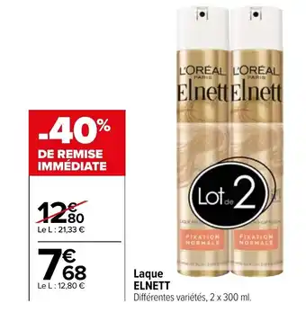 Carrefour ELNETT laque offre