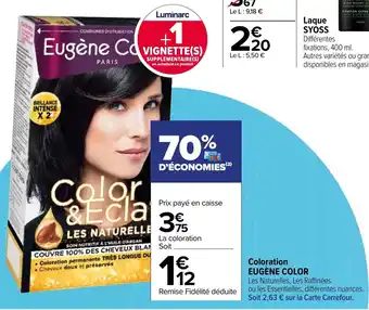 Carrefour EUGENE COLOR coloration offre