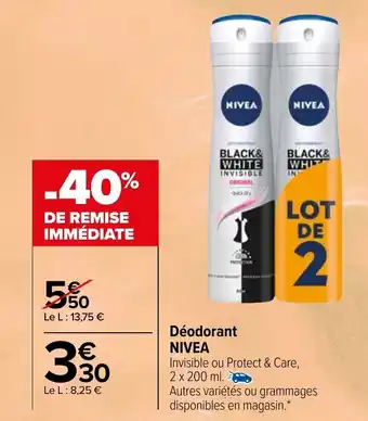 Carrefour NIVEA déodorant offre