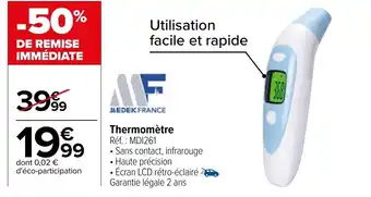 Carrefour Thermomètre offre