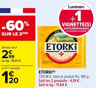 Carrefour ETORKI offre