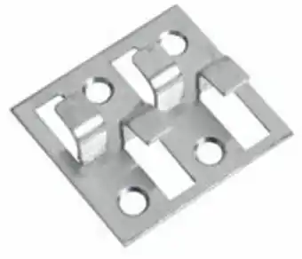 Gedimat Clip de fixation pour lame revêtue vinyl ép.41mm larg.38mm long.11mm offre