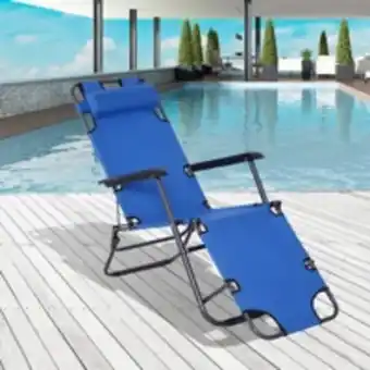 Outsunny chaise longue pliable bain de soleil transat de relaxation dossier inclinable avec repose-pied polyester oxford marr