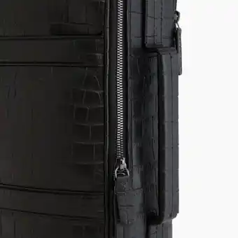 Sac à dos convertible porte documents 15" charles en cuir effet croco