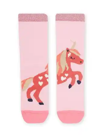 DPAM Chaussettes rose pastel enfant fille offre