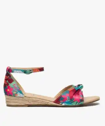 Gémo Sandales femme à petit talon compensé et dessus drapé vue1 - gemo (casual) - gemo offre