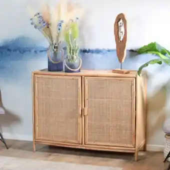 Commode en rotin bali