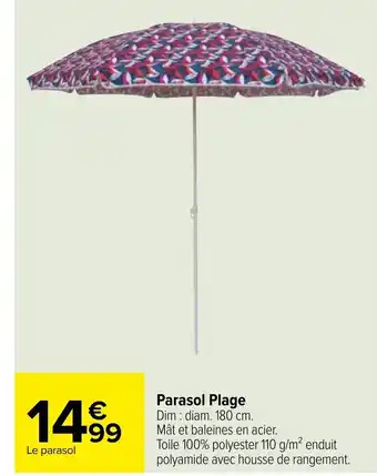 Carrefour Parasol Plage offre