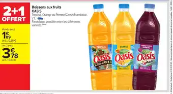 Carrefour Oasis Boissons Auc Fruits offre