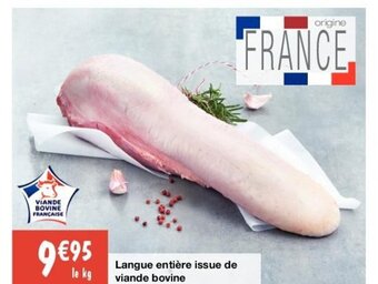 Migros Langue Entière Issue de Viande Bovine offre