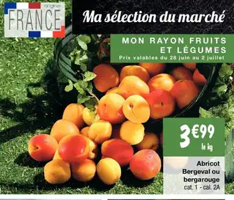 Migros Abricot Bergeval Ou Bergarouge offre