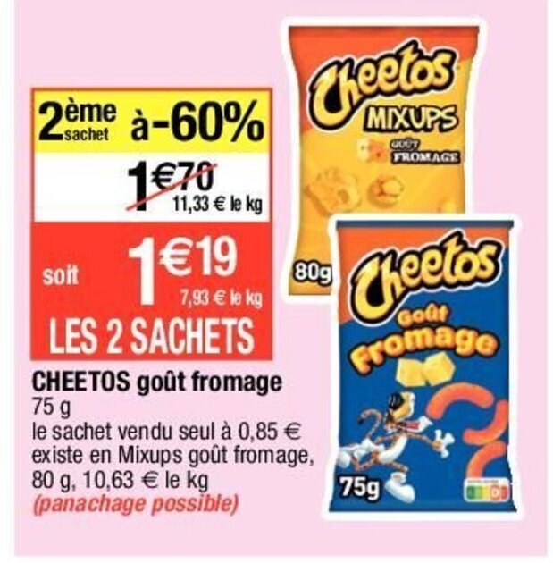 Promo Cheetos Goût Fromage chez Migros