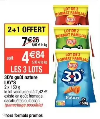 Migros 3D's Goût Nature Lay's offre