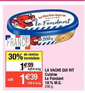 La Vache Qui Rit Cuisine Le Fondant 18% M.G