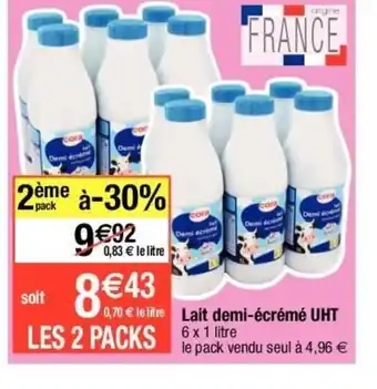 Migros Lait Demi-écrémé UHT offre