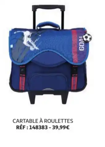 Auchan Cartable à Roulettes offre