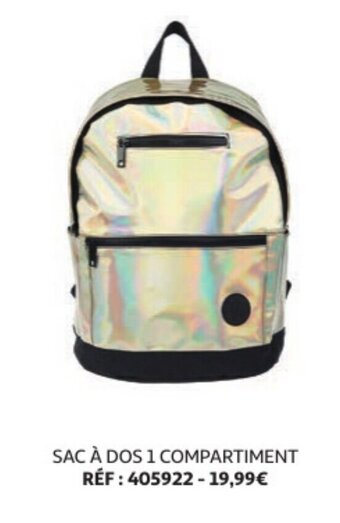 Auchan Sac à Dos 1 Compartiment offre