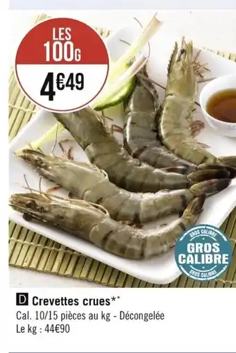 Géant Casino Crevettes Crues offre